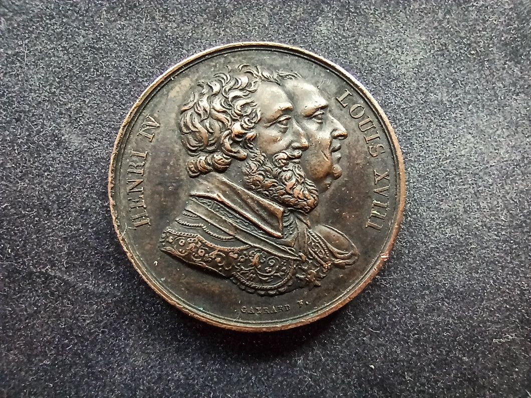 Médaille Henri IV / Louis XVIII  (Ref 2266)