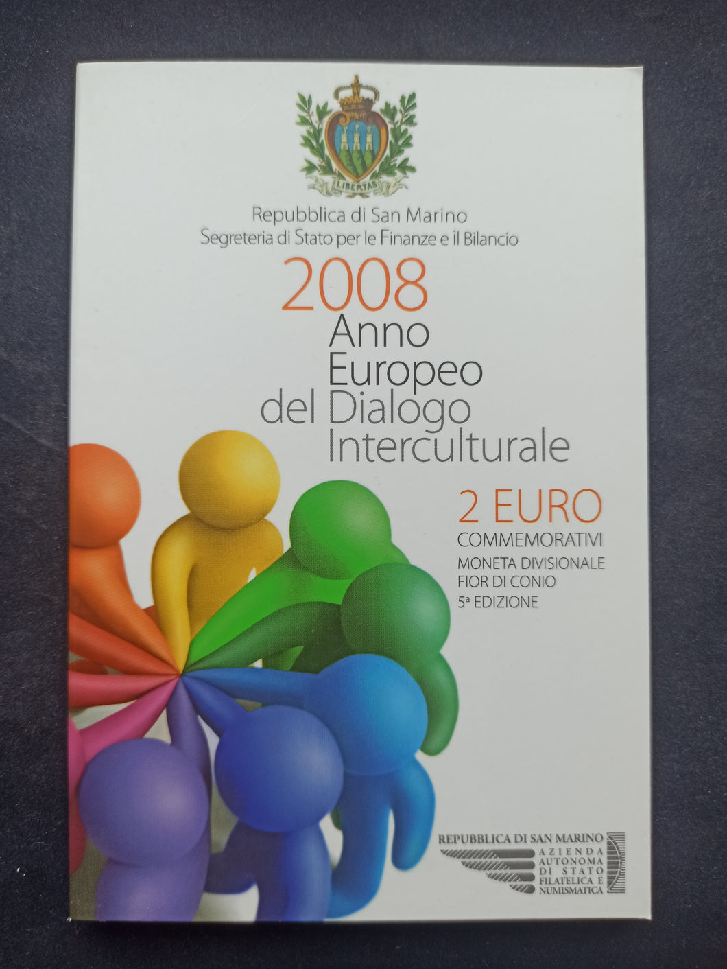 2 Euro Commémorative St Marin 2008 : Dialogue Interculturel