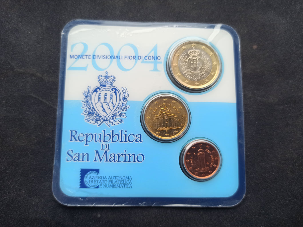 Minikit Saint Marin 1 + 10 Cent + 1 Euro Cent 2004