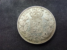 Charger l&#39;image dans la galerie, Belgique : 5 Francs Argent Leopold Premier 1853 (Ref 2284)
