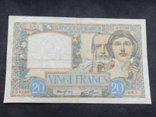 Charger l&#39;image dans la galerie, 20 Francs Science &amp; Travail (30-10-1941) (Ref 2311)
