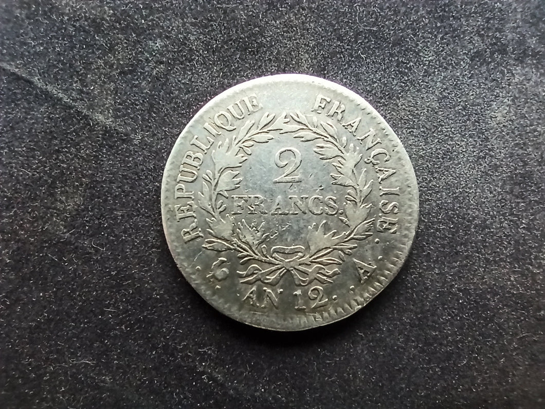 2 Francs Argent Napoléon Premier Premier Consul (Ref 2296)