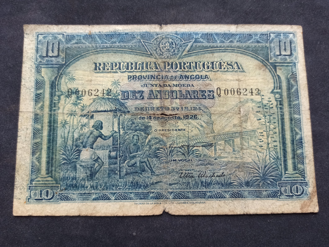 Angola : 10 Angolares 1926 (Ref 2364)