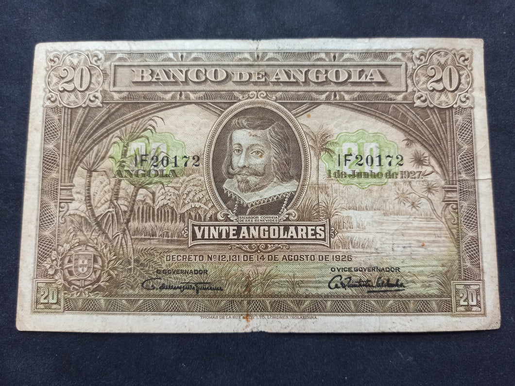 Angola : 20 Angolares 1927 (Ref 2365)