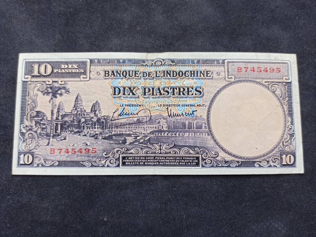 Indochine : 10 Piastres 1947 (Ref 2347)