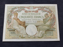 Charger l&#39;image dans la galerie, Madagascar : 50 Francs 1937-47 (Ref 2380)
