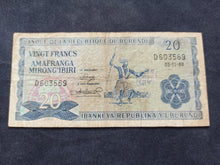 Charger l&#39;image dans la galerie, Burundi : 20 Francs 1968 (Ref 2351)
