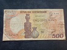 Charger l&#39;image dans la galerie, Centrafrique : 500 Francs 1986 (Ref 2384)
