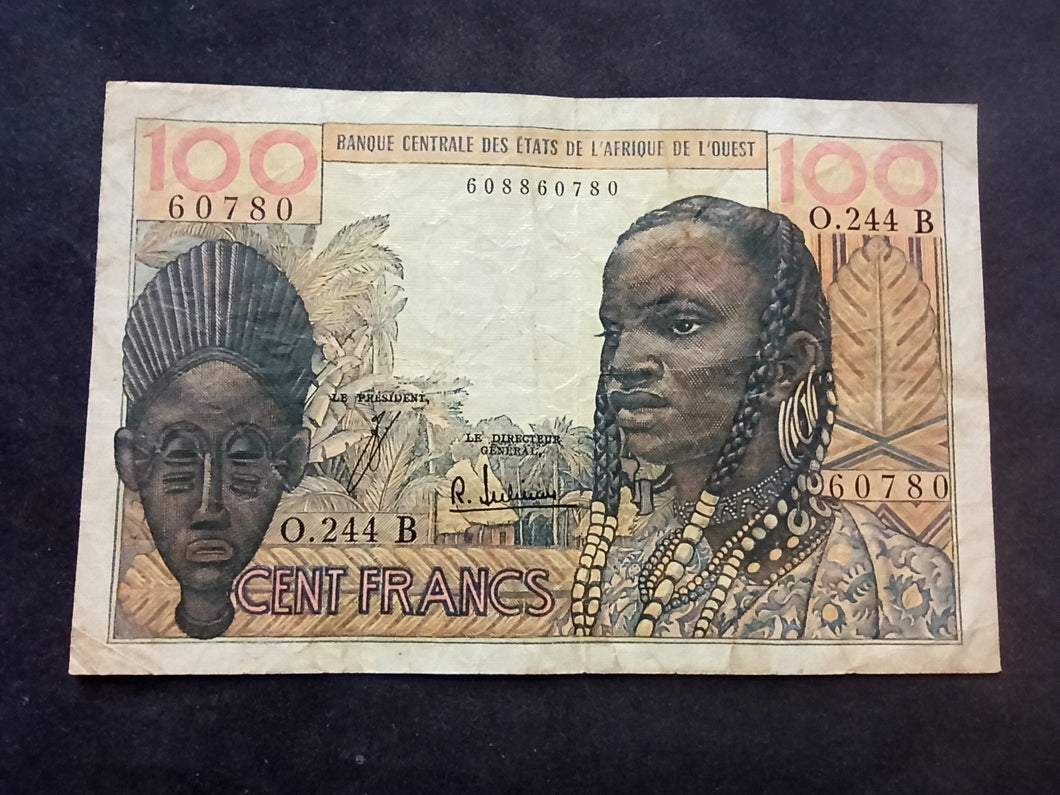Afrique de l'Ouest : 100 Francs 1965 B (Ref 2388)