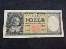 Charger l&#39;image dans la galerie, Italie : 1000 Lire 1948 (Ref 2438)
