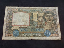 Charger l&#39;image dans la galerie, 20 Francs Science &amp; Travail (19-12-1940) (Ref 2463)

