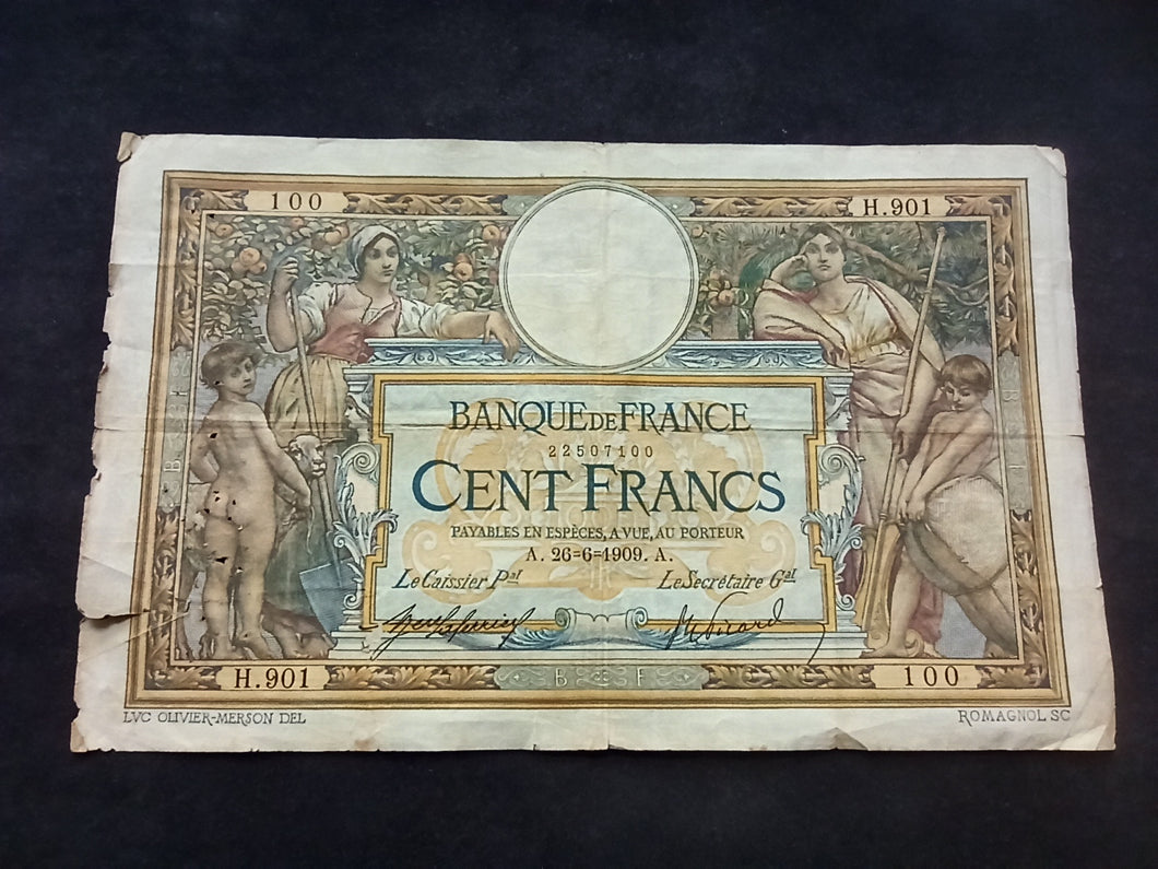 100 Francs Merson (26-6-1909) (Réf 2469)