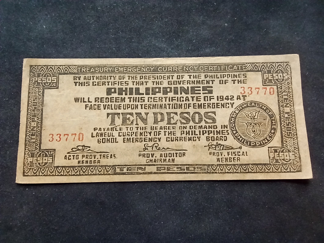 Philippines : 10 Pesos 1942 (Ref 2495)