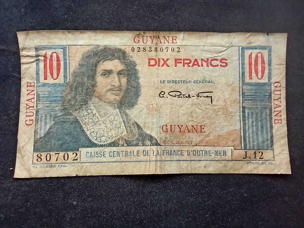 Guyane : 10 Francs 1947 Colbert  (Ref 2522)