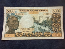 Charger l&#39;image dans la galerie, Colonies Françaises : Congo : 5000 Francs 1974 (Ref 2518)
