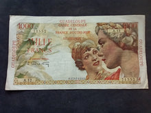 Charger l&#39;image dans la galerie, Guadeloupe : 1000 Francs 1947 (Ref 2515)
