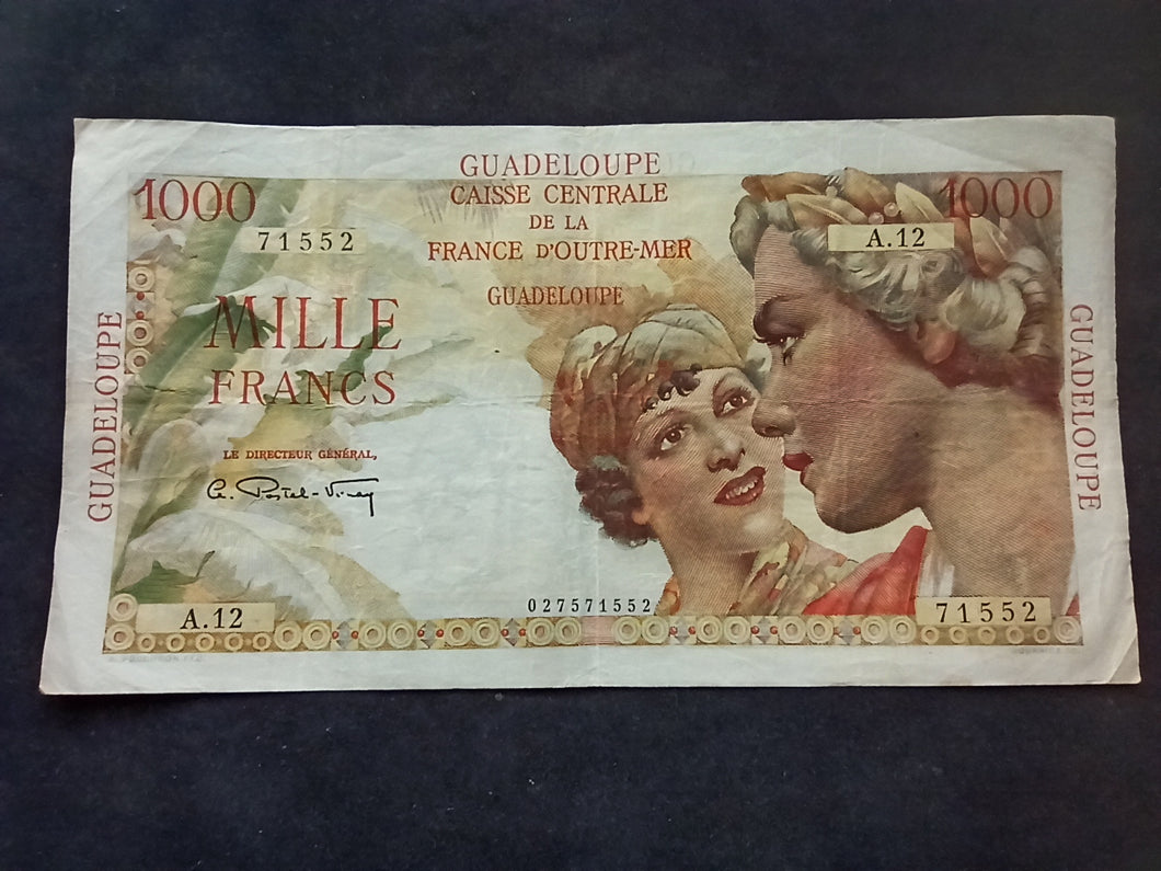 Guadeloupe : 1000 Francs 1947 (Ref 2515)