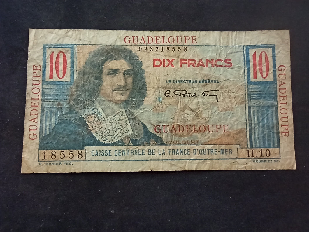 Guadeloupe : 10 Francs Colbert 1947 (Ref 2514)