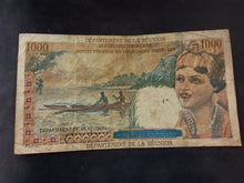 Charger l&#39;image dans la galerie, Réunion : 1000 Francs Surchargé 20 NF 1967 (Ref 2513)
