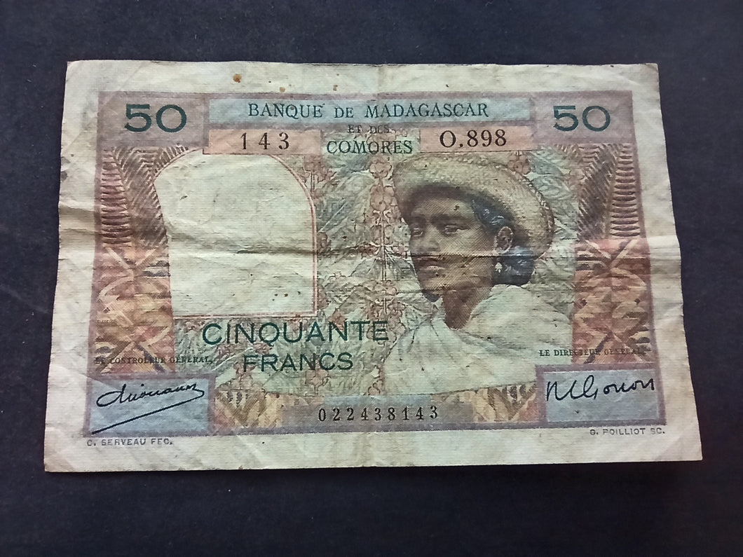 Madagascar : 50 Francs  (Ref 2503)