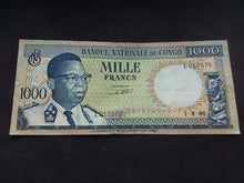 Charger l&#39;image dans la galerie, Congo : 1000 Francs 1964 (Ref 2535)
