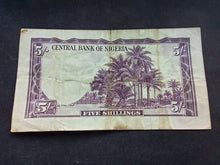 Charger l&#39;image dans la galerie, Nigéria : 5 Shillings 1958 (Ref 2537)
