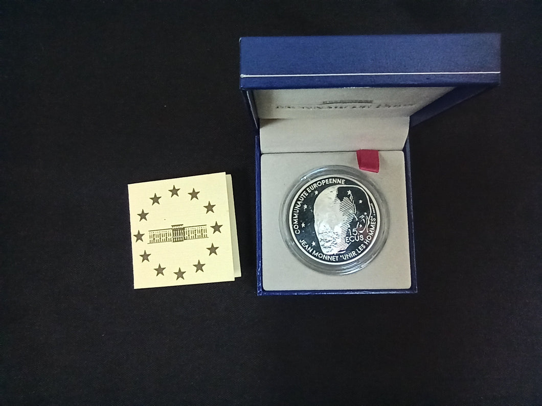 Coffret 100 Francs Jean Monnet 1992 Argent BE