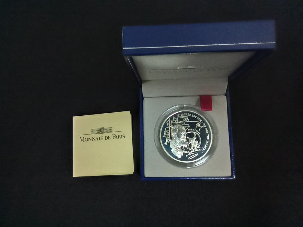 Coffret 100 Francs Jean Jaurès 1999 Argent BE