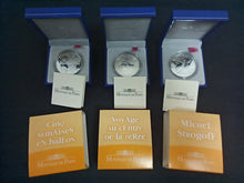 Charger l&#39;image dans la galerie, Lot 3 X Coffret 1 Euro 1/2 Jules Verne 2006 Argent BE
