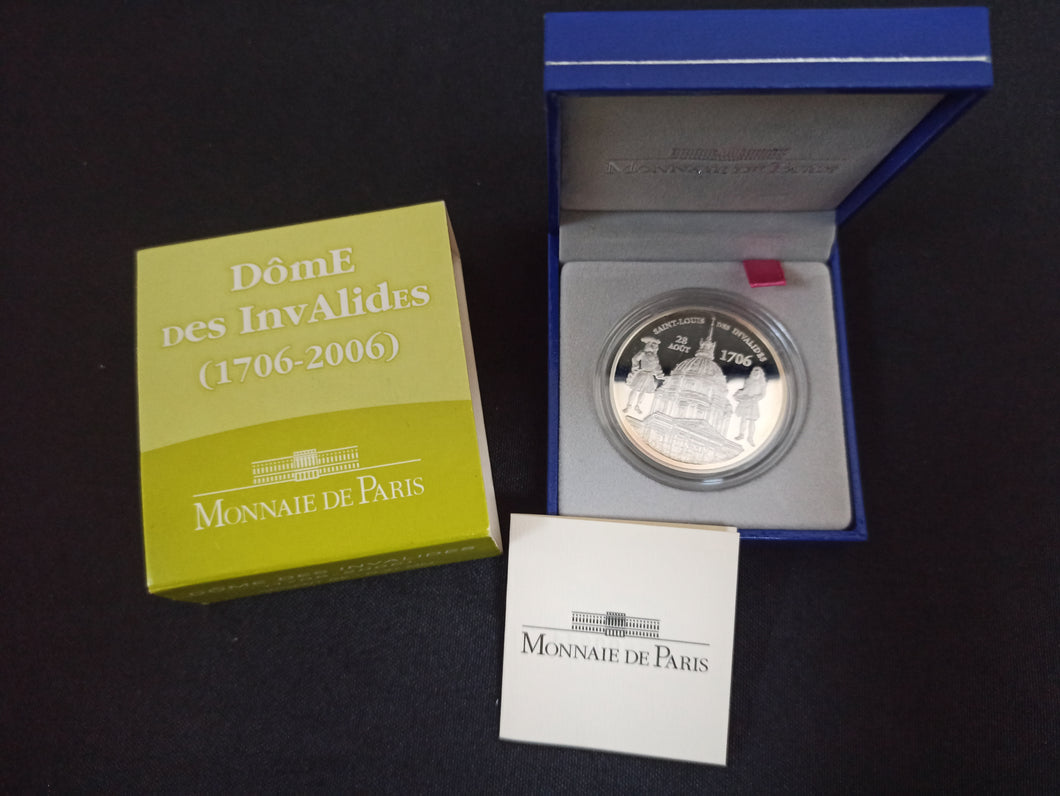 Coffret 1 Euro 1/2 Dôme des Invalides 2006 Argent BE