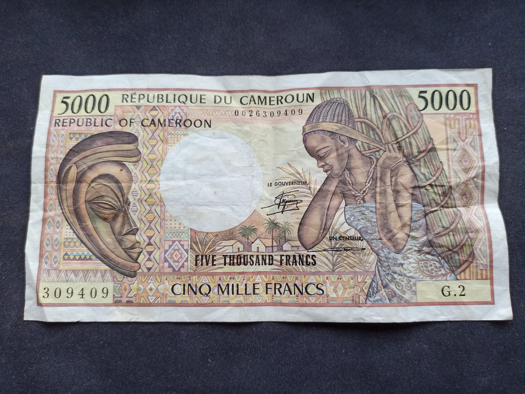 Cameroun : 5000 Francs 1984 - 92 (Ref 2561)