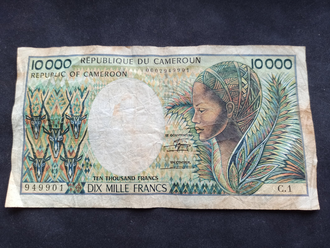 Cameroun : 10000 Francs 1984 - 92 (Ref 2562)