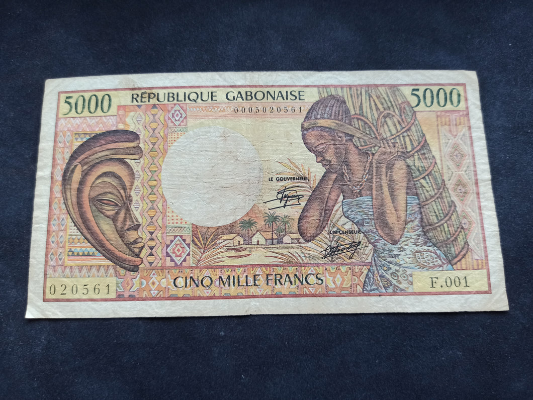 Colonies Françaises : Gabon : 5000 Francs 1984 (Ref 2569)