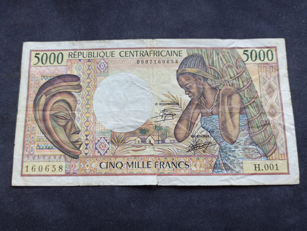 Centrafrique : 5000 Francs 1984 (Ref 2573)