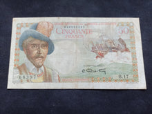 Charger l&#39;image dans la galerie, Outre Mer : 50 Francs 1947 Belain d&#39;Esnambuc (Ref 2581)
