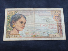 Charger l&#39;image dans la galerie, Madagascar : 500 Francs 1966 (Ref 2593)
