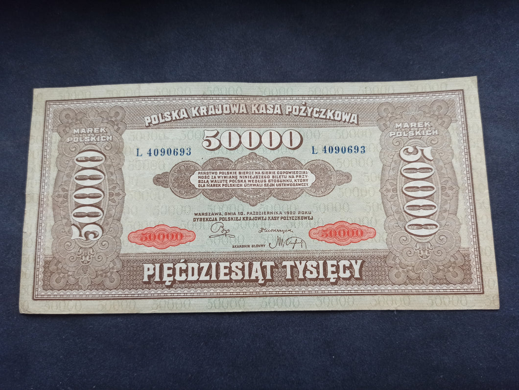 Pologne : 50000 Marek 1922 (Ref 2624)