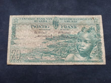Charger l&#39;image dans la galerie, Congo Belge : 20 Francs 1957 (Ref 2608)

