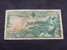 Charger l&#39;image dans la galerie, Congo Belge : 20 Francs 1957 (Ref 2607)
