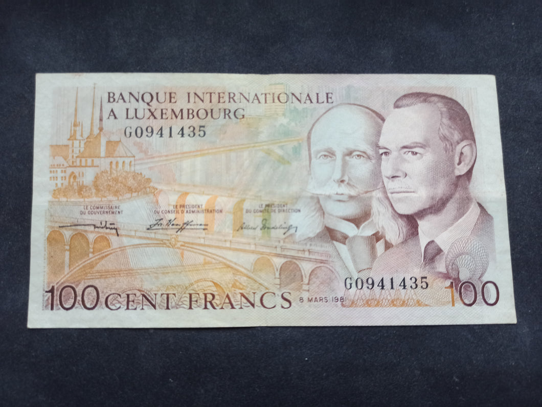 Luxembourg : 100 Francs 1981 (Ref 2617)