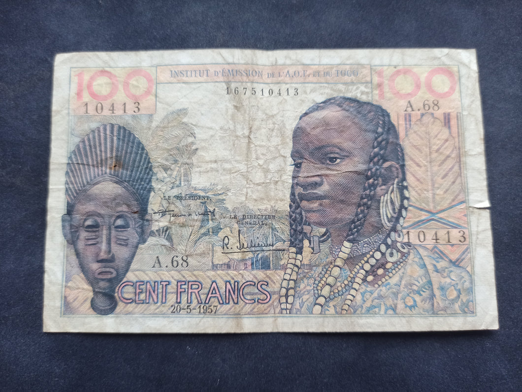 Togo : 100 Francs (20-5-1957) (Ref 2650)