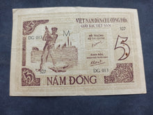 Charger l&#39;image dans la galerie, Vietnam : 5 Dong 1946 (Ref 2669)
