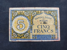 Charger l&#39;image dans la galerie, Maroc : 5 Francs (14-9-1943) (Ref 2655)
