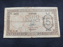 Charger l&#39;image dans la galerie, Palestine / Djibouti : 5 Francs 1945 (Ref 2665)
