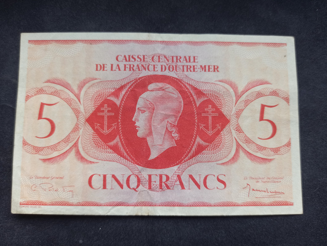 Outre Mer : 5 Francs 1944 (Ref 2702)