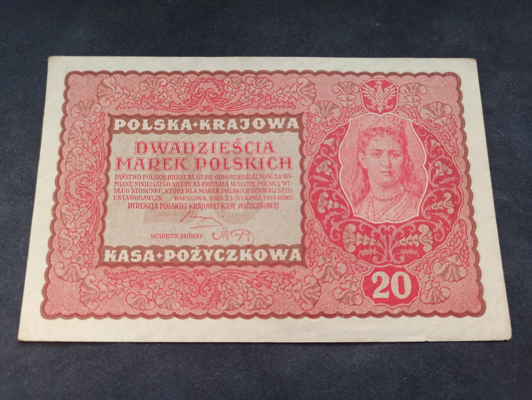 Pologne : 20 Marek 1919 (Ref 2624)