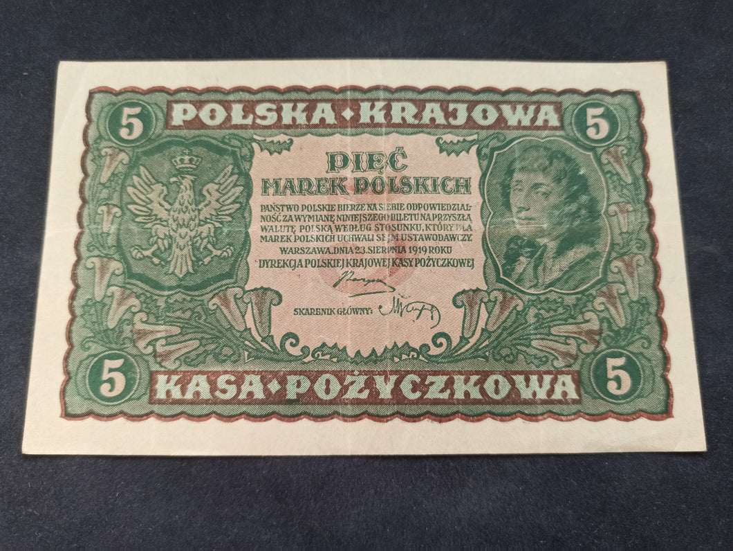 Pologne : 5 Marek 1919 (Ref 2625)