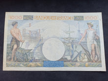 Charger l&#39;image dans la galerie, 1000 Francs Commerce &amp; Industrie (28-11-1940) (Ref 2663)
