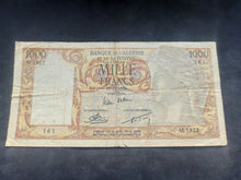 Charger l&#39;image dans la galerie, Algérie : 1000 Francs (23-11-1956) (Ref 2685)
