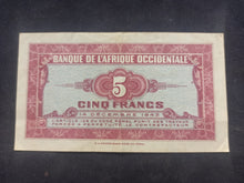 Charger l&#39;image dans la galerie, Afrique Occidentale : 5 Francs 1942 (Ref 2695)

